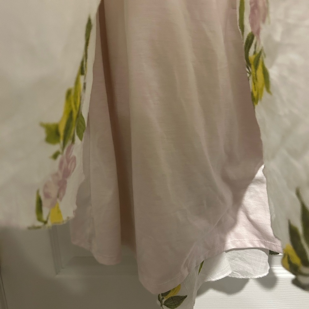 Zac & Rachel White Floral Blouse Size L - Picture 5 of 6